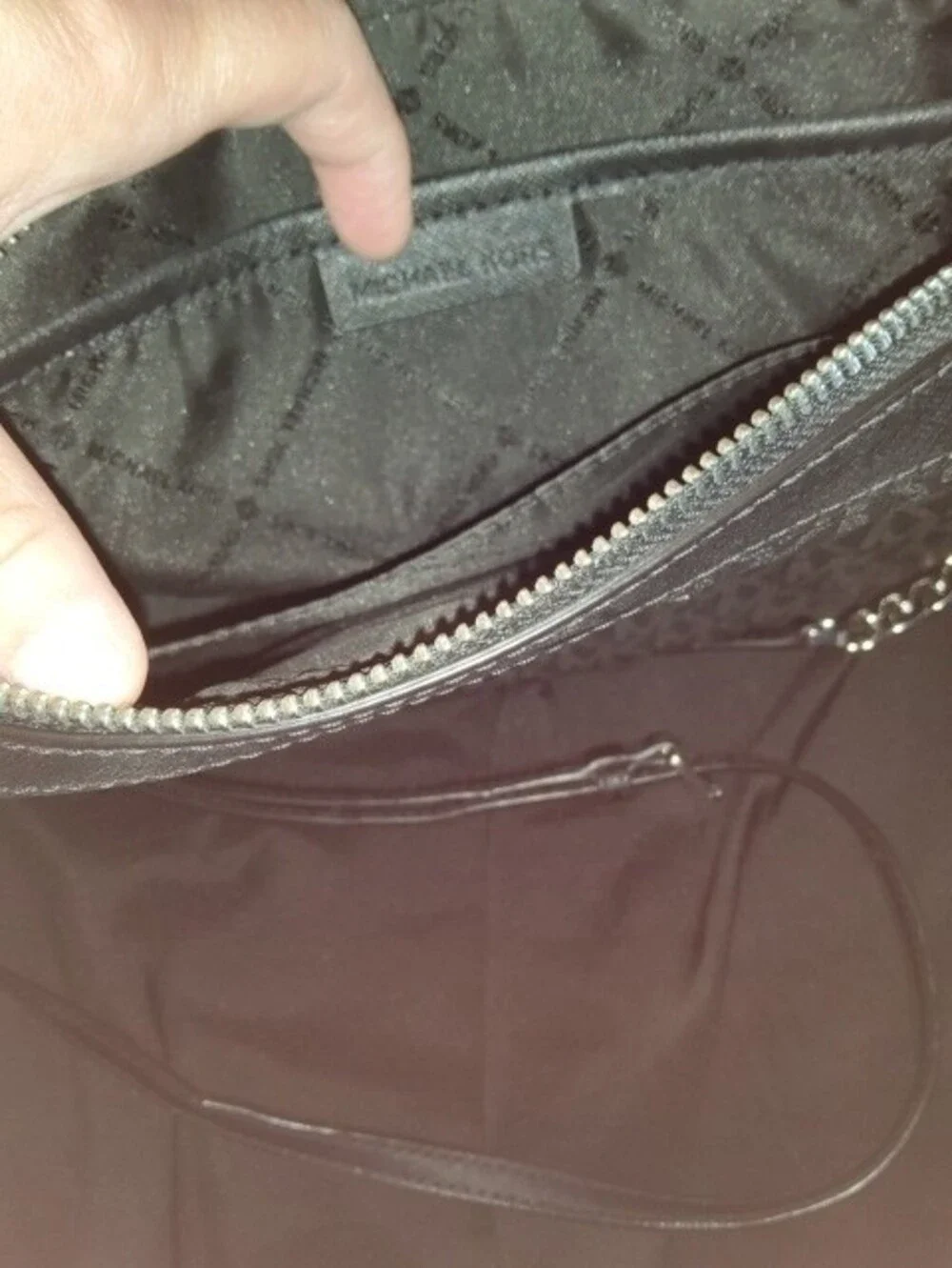 Michael Kors Black Logo Crossbody Camera Bag with Chain Strap